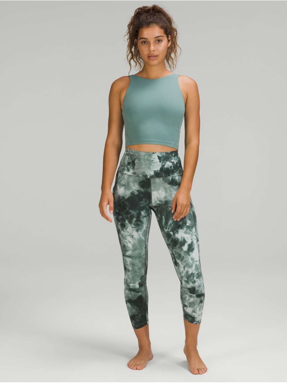 Lululemon Align High-Rise Pant with Pockets 25" Green Diamond Dye Womens Size 4